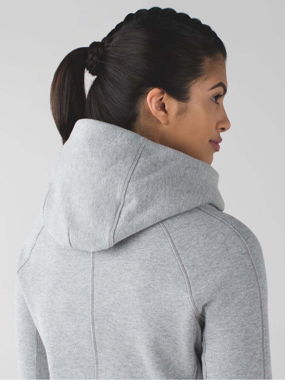 Lululemon Heather Gray Under Wraps Pullover Hoodie Size 8 - Picture 3 of 10